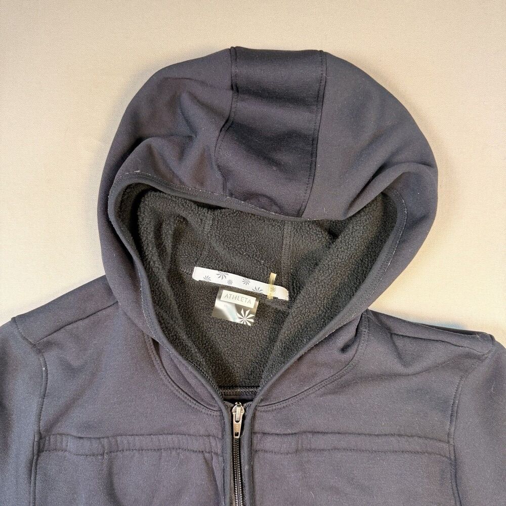 Athleta Black Hoodie Zip Up Women’s Size XL - Picture 3 of 8